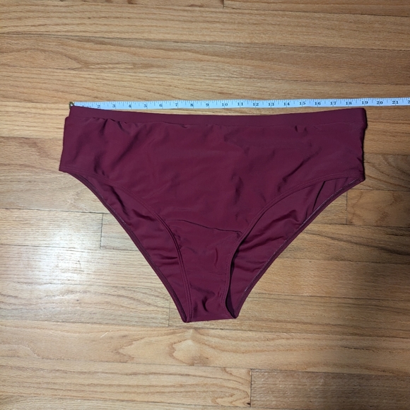 Wine Berry Bikini Swim Bottom Medium Coverage - Picture 7 of 12